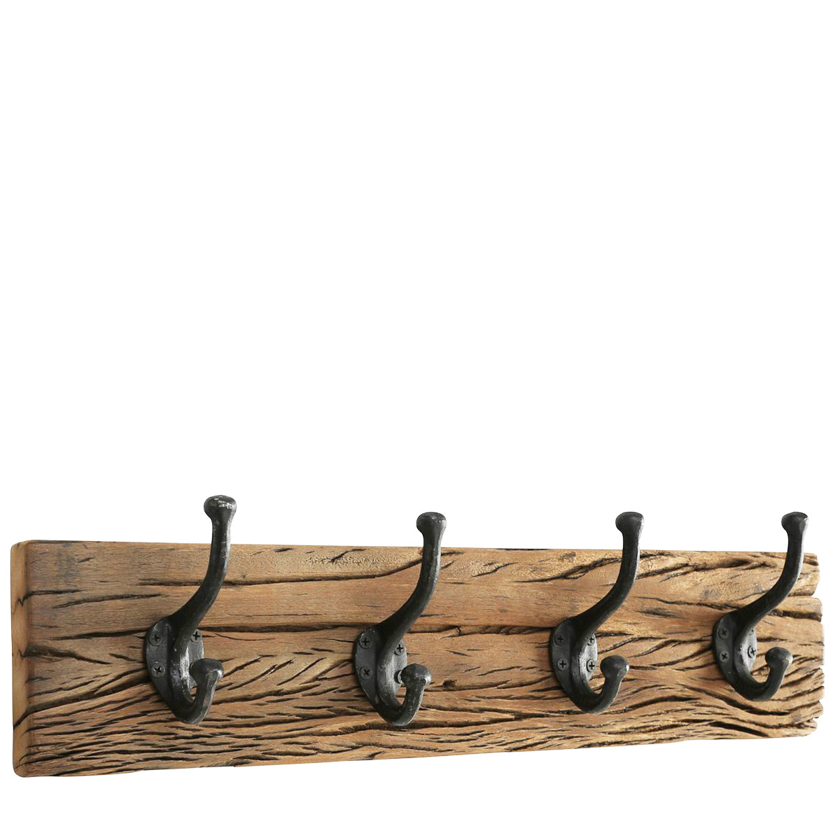 Holz Garderobe Solea mit 4 Haken, 56x15cm